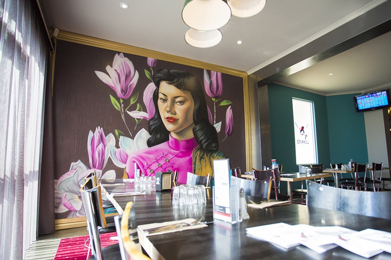 Warm and welcoming pub bistro dining room with modern Australian food
