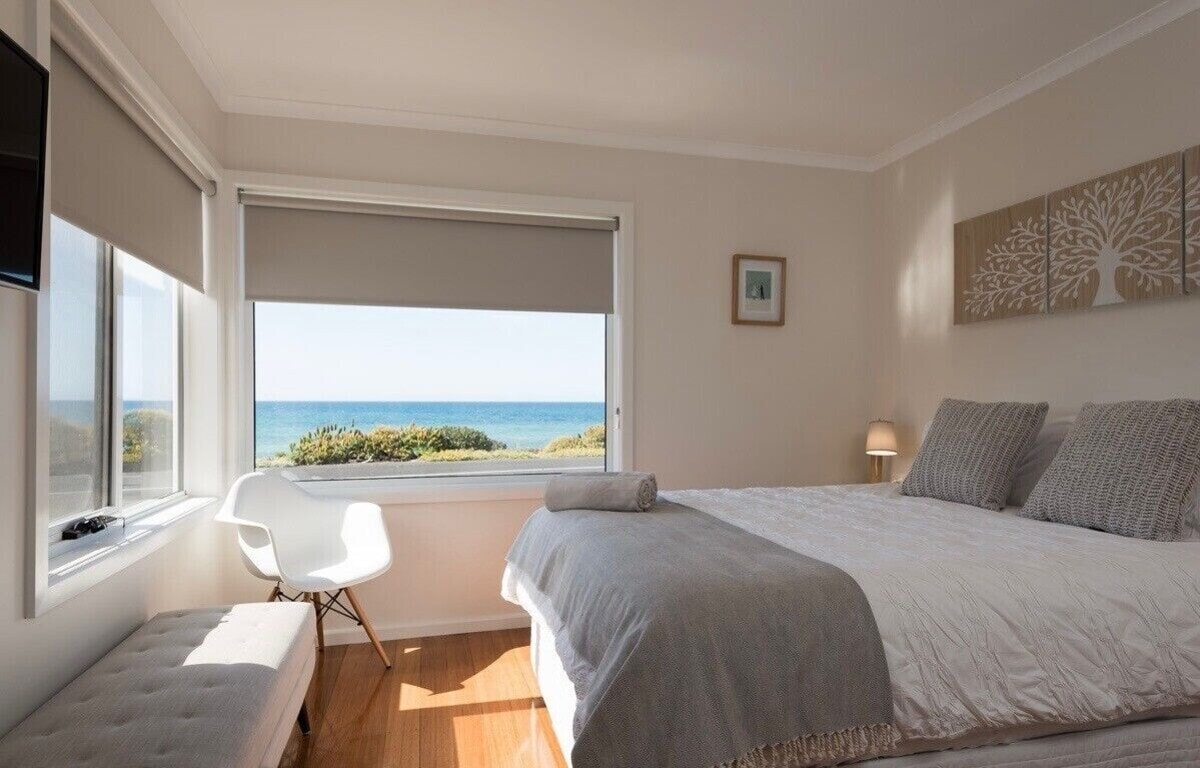 Master bedroom with ocean views